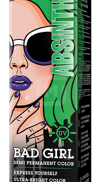Оттеночный бальзам-пигмент Bad Girl Absinthe Неоновый зеленый