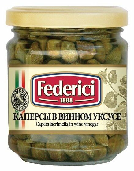Каперсы Federici Lacrimella в винном уксусе