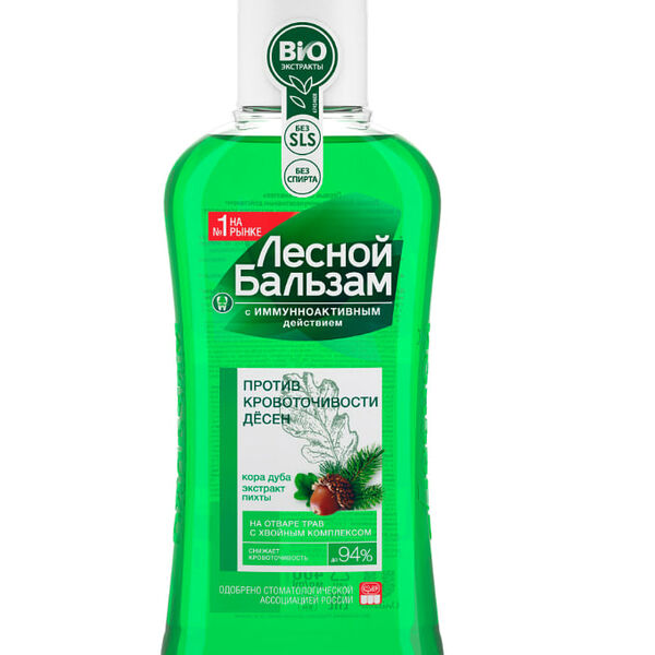 Ополаскиватель для рта Лесной бальзам при кровоточивости десен