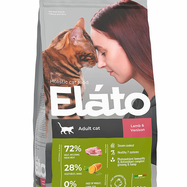 Elato Holistic Adult Ягненок/Оленина для кошек 1,5 кг
