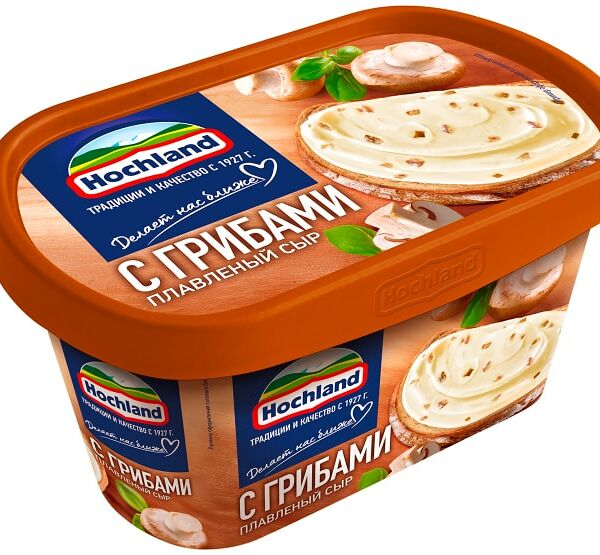 Сыр плавленый Hochland с грибами 55% 400г