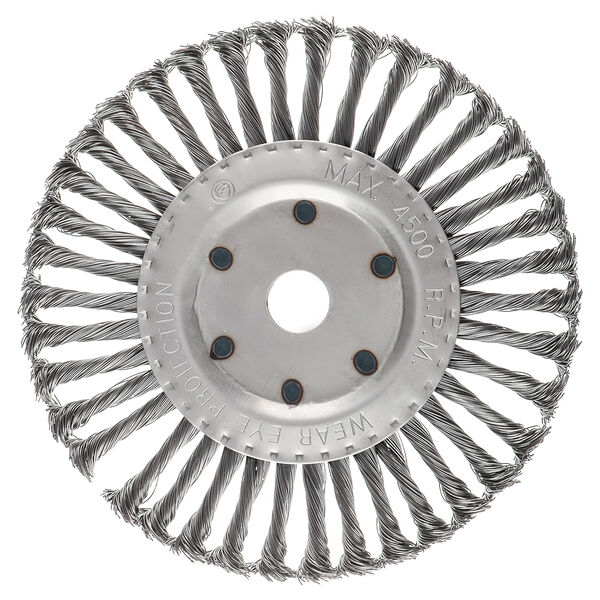 Ермак щетка металл. для ушм200мм/22мм, крученая, дисковая