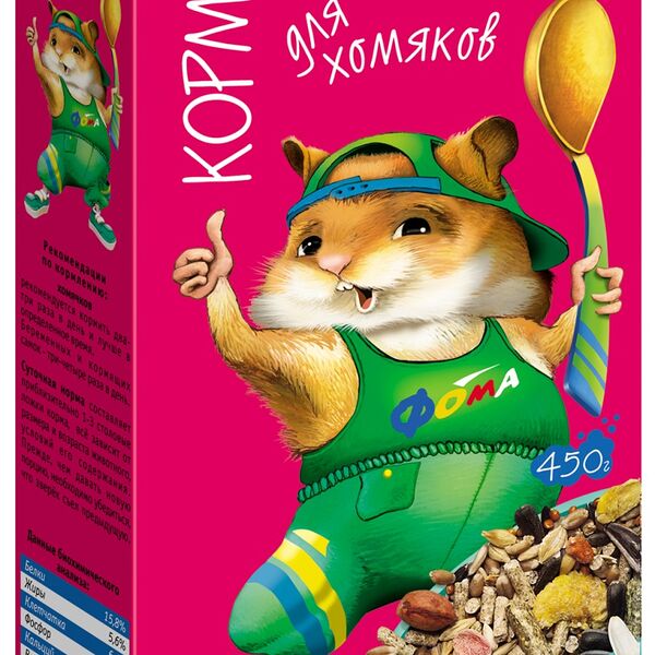 Зверюшки корм для хомяков Злаковое ассорти 450 г