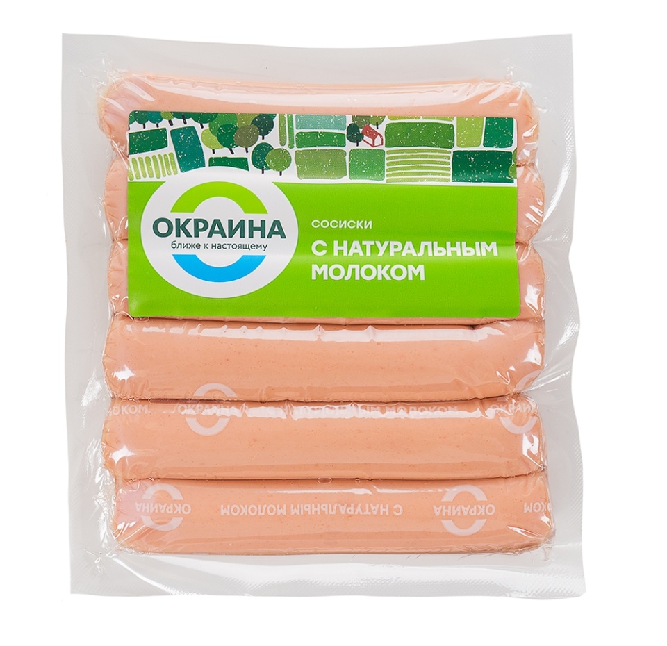

Сосиски Окраина с натуральным молоком 420 г
