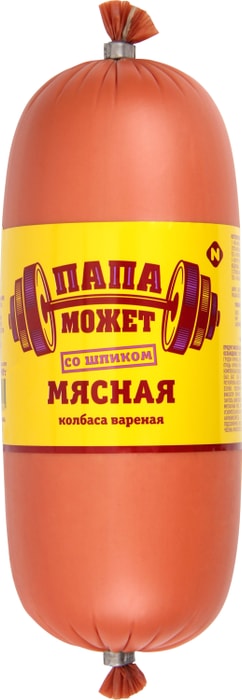 

Колбаса вареная Папа может Мясная со шпиком 500 г