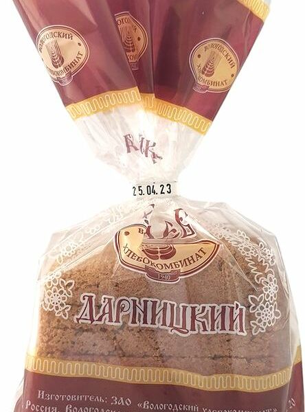 Хлеб Вологодский ХК Дарницкий формовой нарезка 350г