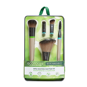 Набор кистей для макияжа Interchangeables Daily Essentials Total Face Kit, EcoTools, 1 шт., Китай