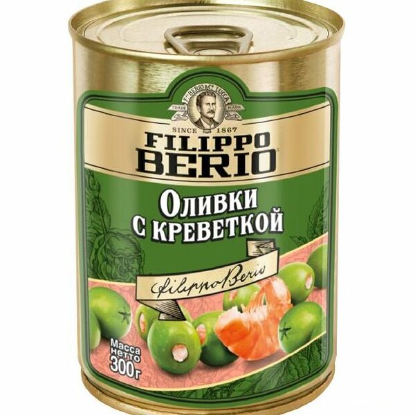 Оливки Filippo Berio с креветками