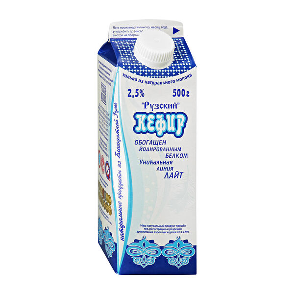 Кефир Рузское молоко с йодированным белком 2,5%