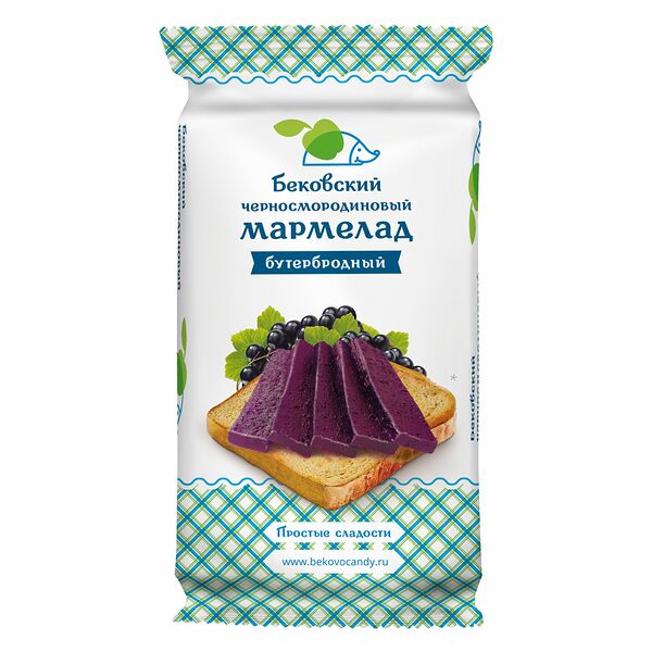 Бековский черносмородиновый бутербродный мармелад