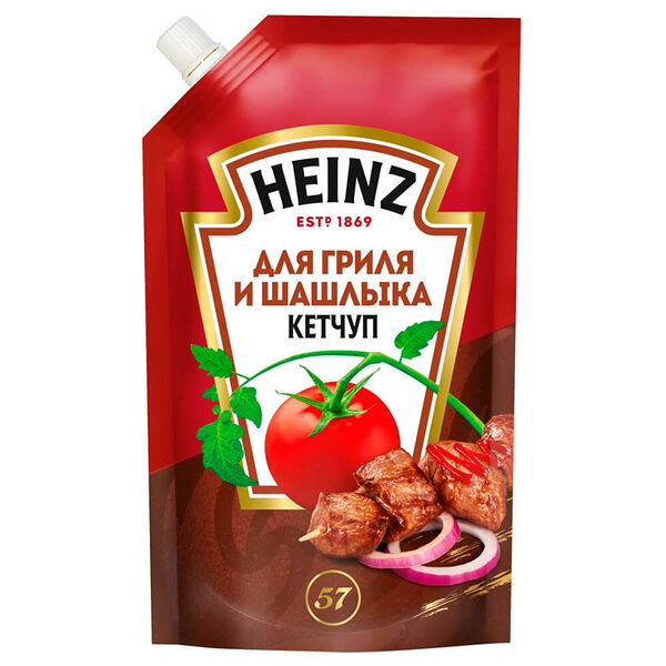 Кетчуп хайнц 320 г для гриля и шашлыка дой-пак