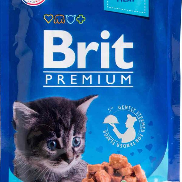 Корм для котят Brit Premium Цыплёнок в соусе