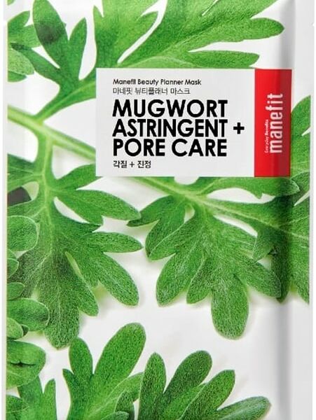 Маска для лица Manefit с полынью для уменьшения пор тканевая 20мл