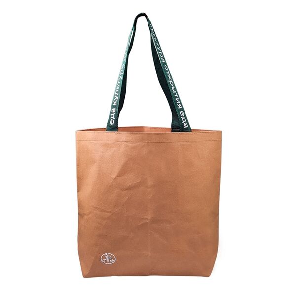 Сумка шоппер из крафт бумаги Азбука вкуса, Китай