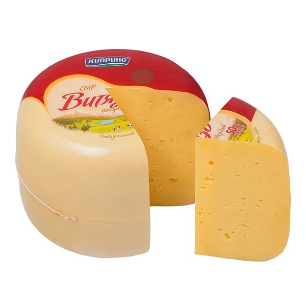 Сыр полутвердый Киприно Витязь 50% БЗМЖ, вес