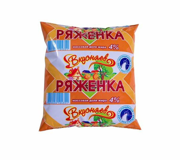 Ряженка Вкусняев 4%, 500г