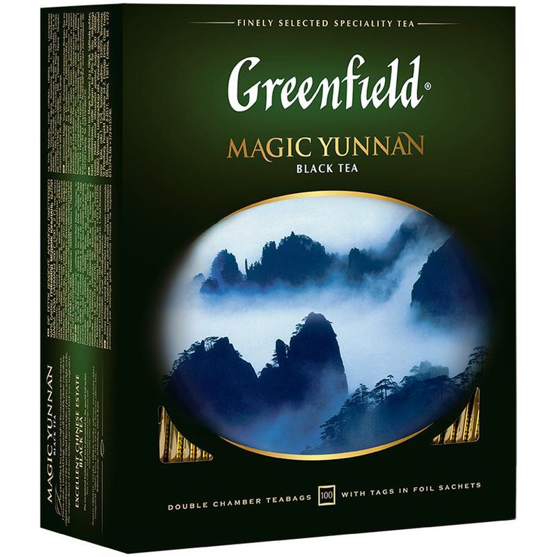 

Чай черный Greenfield Magic Yunnan в пакетиках 2 г 100 пакетиков
