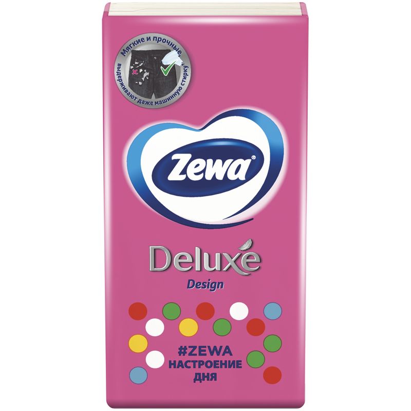 

Платочки носовые Zewa Deluxe Design бумажные 10 шт. дизайн упаковки в ассортименте