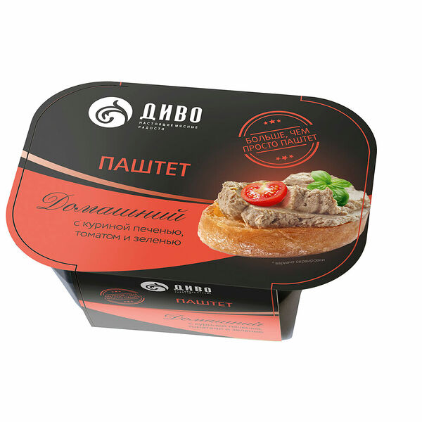 Паштет Диво с куриной печенью томатом и зеленью