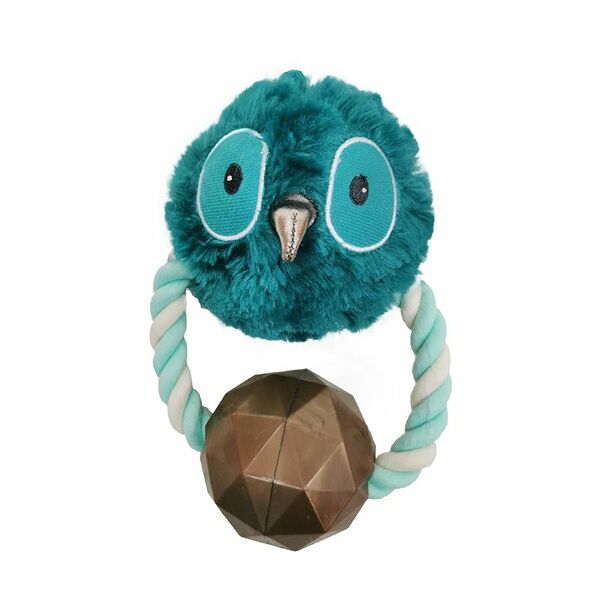 Игрушка для собак Chomper Enchanted Forest Лесные звери на кольце с мячом и пищалкой 23 см в ассортименте