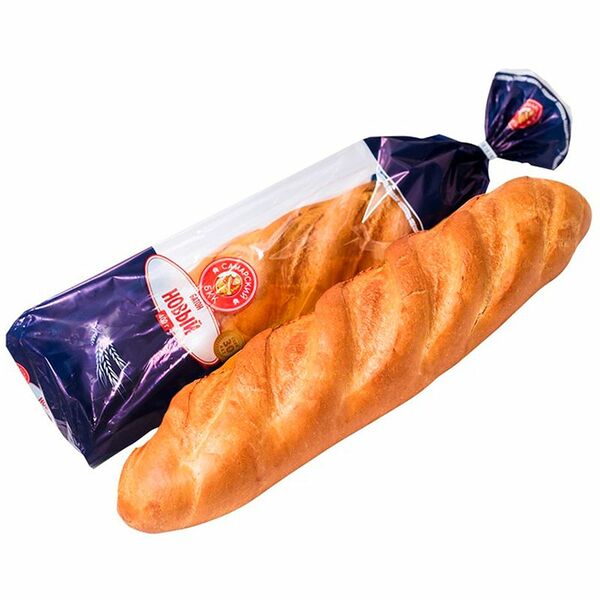 Батон Самарский булочно-кондитерский комбинат Новый, 1шт, 400г