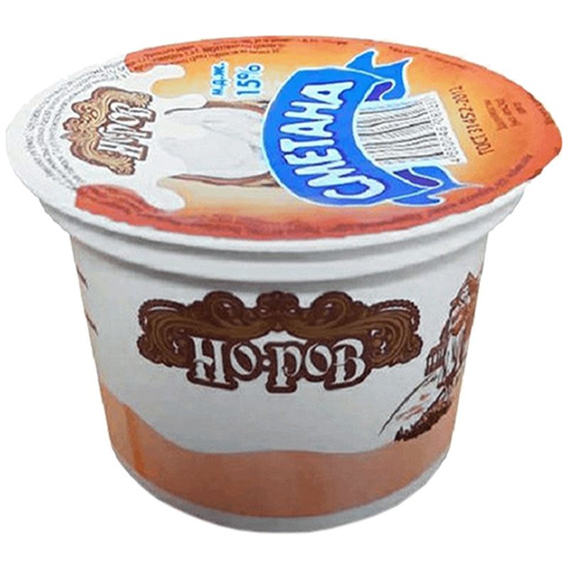 

Сметана Норовское молоко 15%