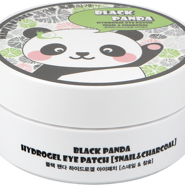 Патчи для кожи вокруг глаз S+MIRACLE Black Panda с муцином улитки, 30пар