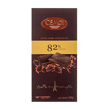 Шоколад горький Cemoi 82% какао 100г Франция