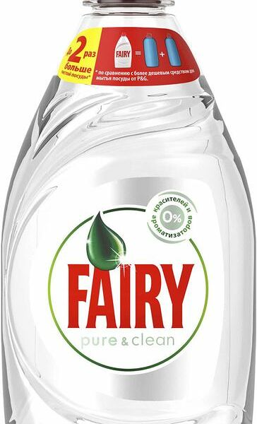 Средство для мытья посуды Fairy Pure&clean, 450мл