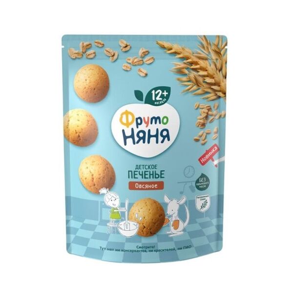 Фруто Няня печенье овес 120г