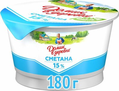 Сметана Домик в деревне 15%