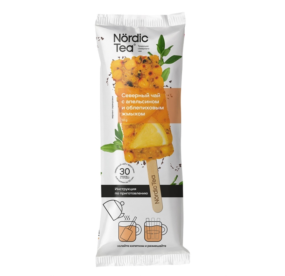 

Чай Nordic Tea Северный чай с апельсином и облепиховым жмыхом 50 г