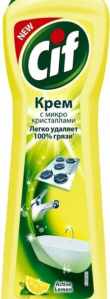 Чистящий крем Cif Active универсальный лимон