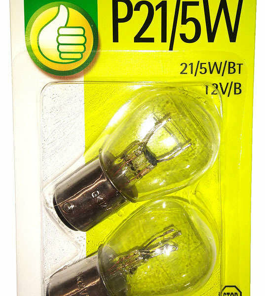 Лампа автомобильная P21/5W 2 шт ТМ Auchan (Ашан)