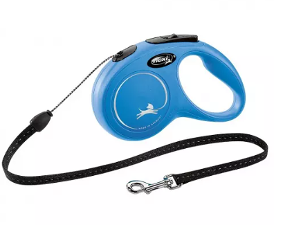 Flexi рулетка New Classic для собак до 12 кг (5 м трос) S, Синий