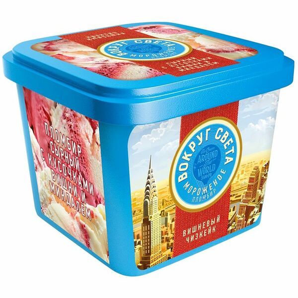 Мороженое Вокруг света Вишневый чизкейк пломбир