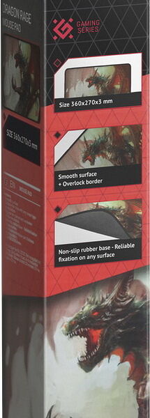 Defender игровой коврик Dragon Rage M 360x270x3 мм, ткань + резина, 50558