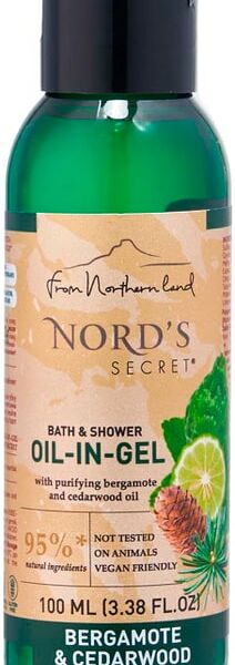 Гель для душа Nords Secret тонизирующий Бергамот и кедр 100мл