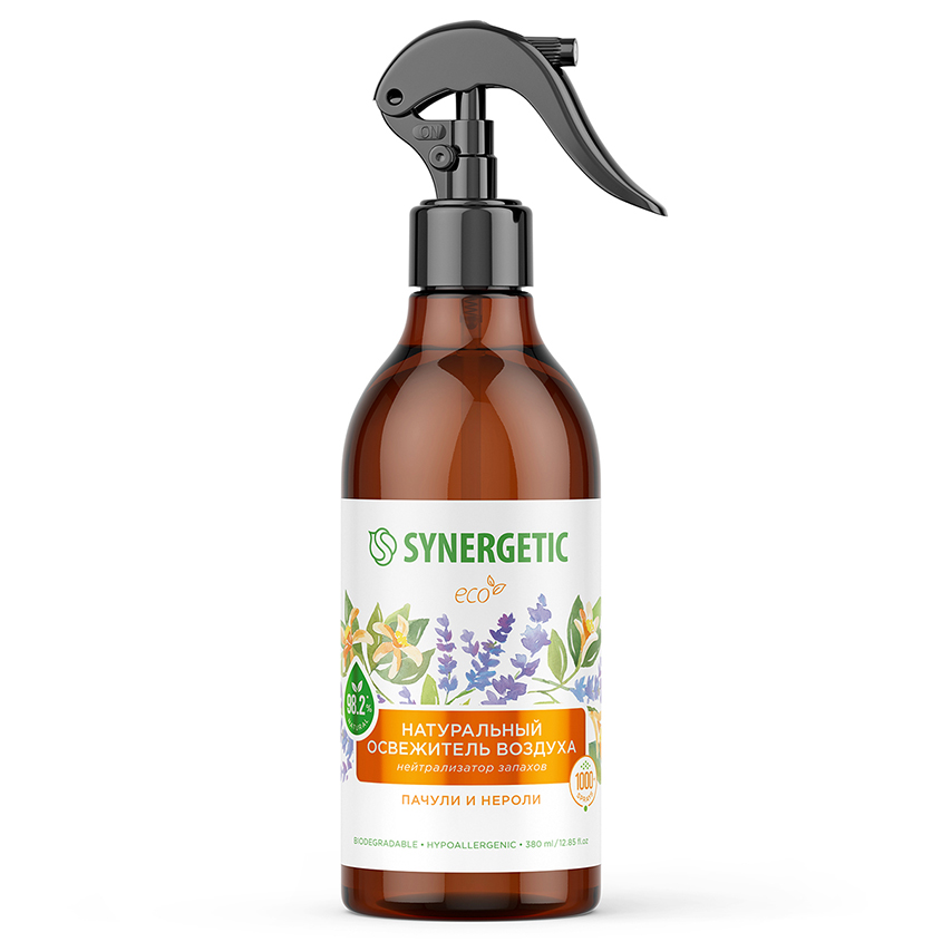 

Освежитель воздуха Synergetic пачули и нероли 380 мл