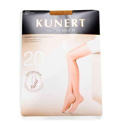 Колготки Kunert Cotton sole женские бежевые, 20 den, размер 1