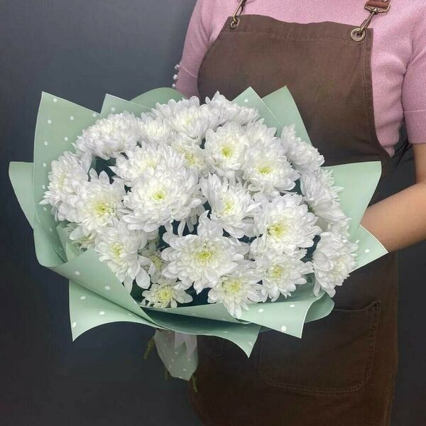 Букет из 5 хризантем