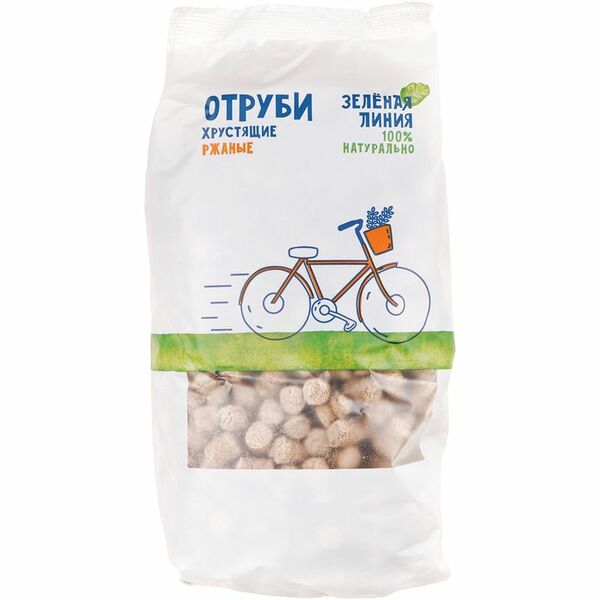 Отруби хрустящие ржаные Зелёная Линия