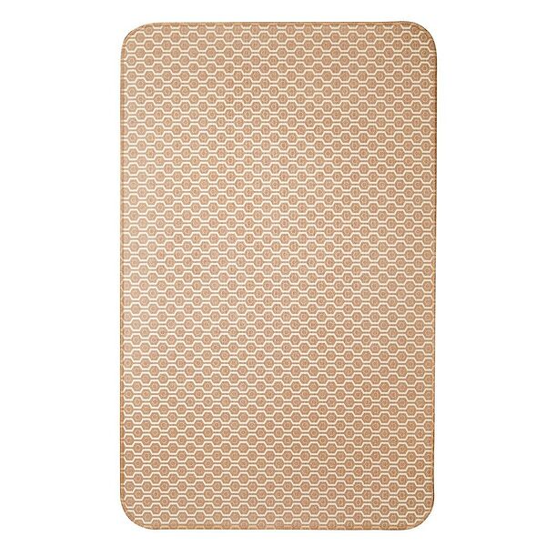 Коврик противоскользящий для ванной комнаты Вилина, 50х85 см, бежевый