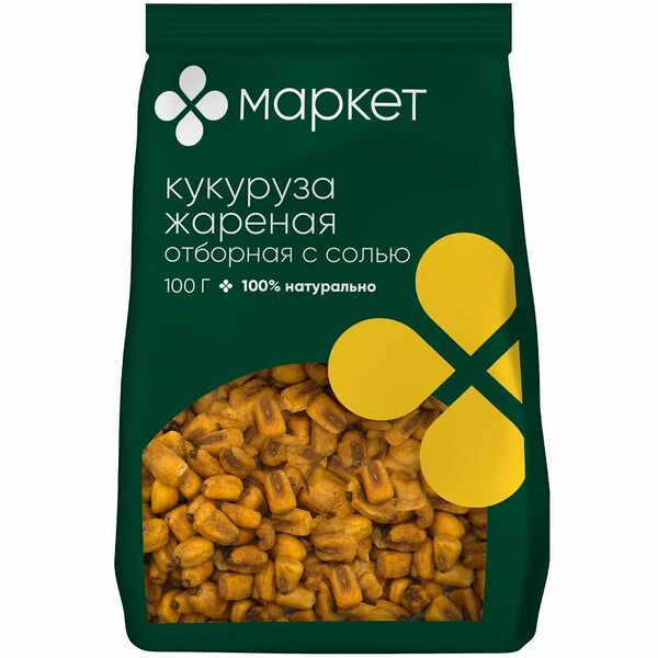Зерна кукурузы обжаренные солёные Маркет