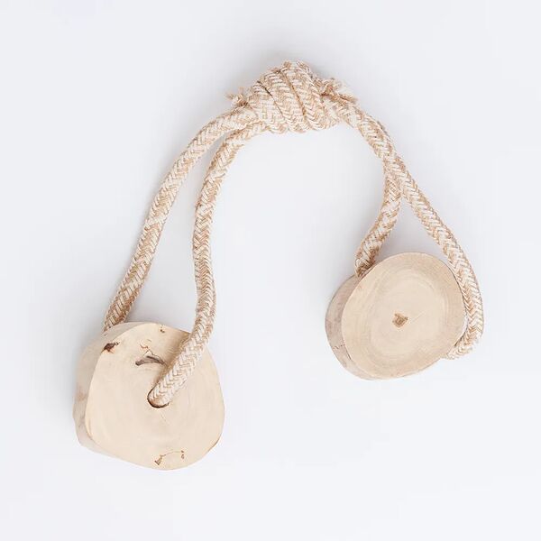 Игрушка для собак Палочки из кофейного дерева на веревке, 45 см