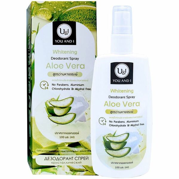 Дезодорант U&I Алоэ Вера кристаллический бесцветный спрей, 100мл