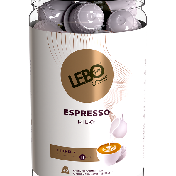 Кофе Lebo Espresso Milky 40 шт х 5,5 г