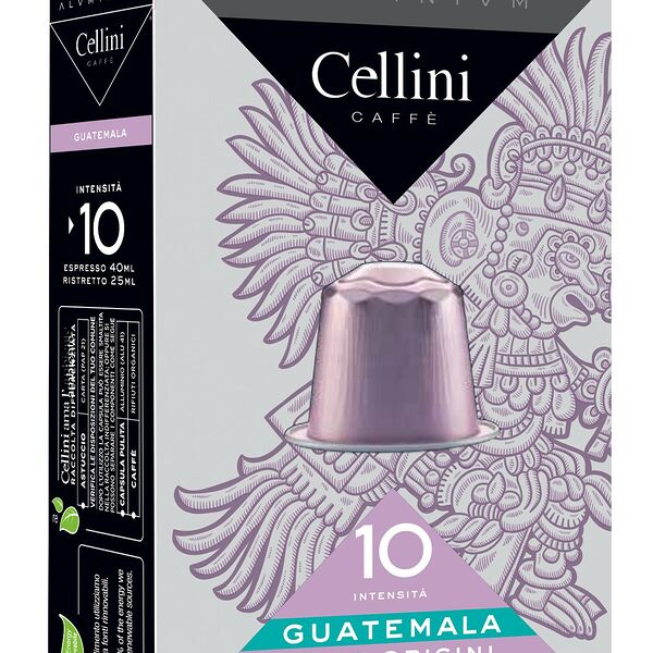 Кофе в капсулах для кофемашин Cellini Guatemala  nespresso 10шт аллюм