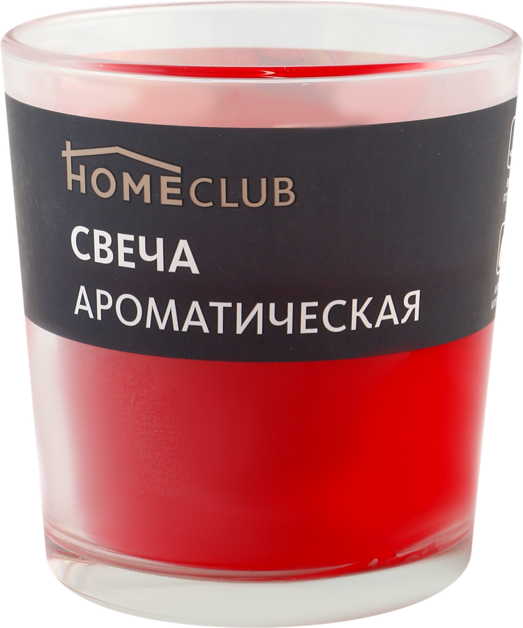 

Свеча ароматическая HOMECLUB Клубника, в стакане