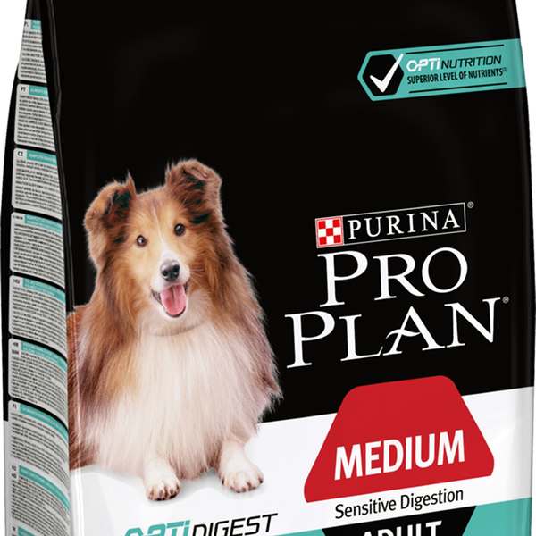Pro Plan Medium Adult Sensitive Digestion для взрослых собак средних пород Ягненок